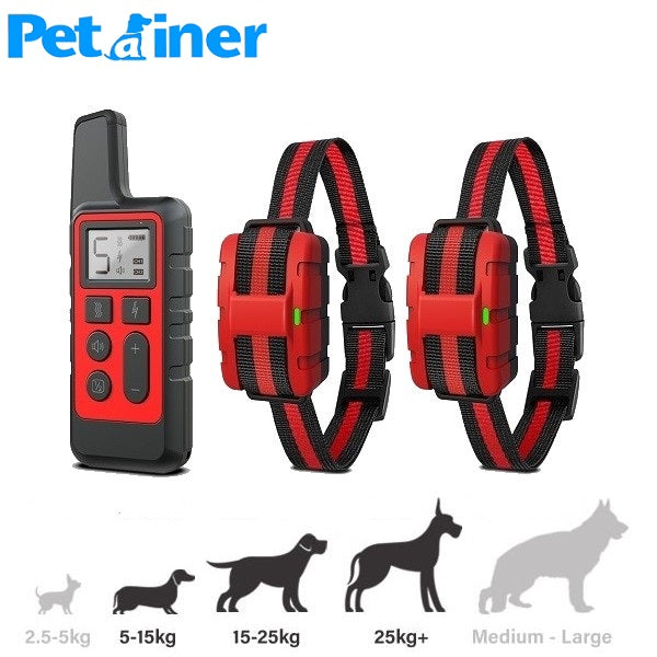 PET150R Remote Dog Training Collar 1-2 Dogs 500m - BARKAHOLICS®