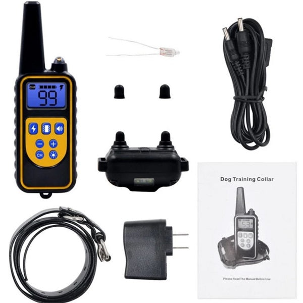 T776 Rechargeable Remote Training Collar 1-3 Dogs 800m - BARKAHOLICS®