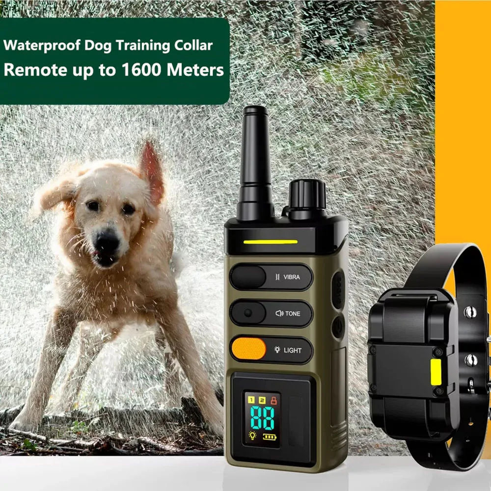 BH625R Remote Dog Training Collar 1-2 Dogs 1600m