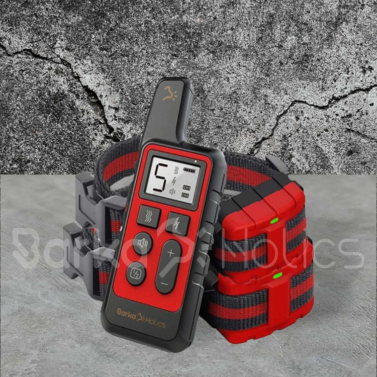 BARKAHOLICS® BH150R Remote Dog Training Shock Collar 1-2 Dogs 500m S/M - BARKAHOLICS®