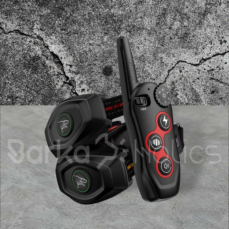 BARKAHOLICS® BH400R 2-in-1 Remote Trainer Bark Control Collar 1-2 Dogs 400m S/M/L - BARKAHOLICS®