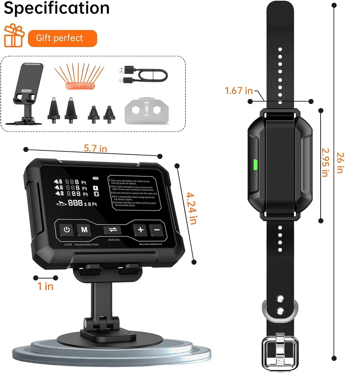 BARKAHOLICS® F900 Radar Boundary Fence System 1-2 Dogs - BARKAHOLICS®