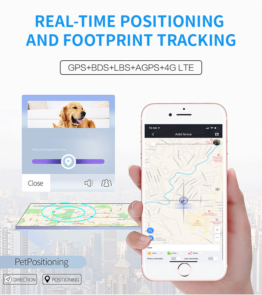 4G LTE Pet GPS Tracker for Dogs BARKAHOLICS® BH105 - BARKAHOLICS®